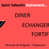 Diner « St Valentin autrement »- 14 février 20h00 à la maison paroissiale de Brignais